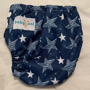 Navy Star Diaper Cover